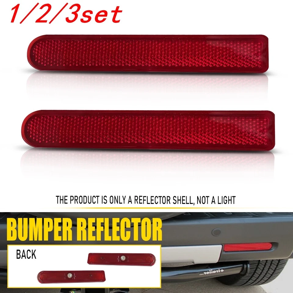 Juego de reflectores de parachoques rojos para Toyota FJ Cruiser 2007-2014 trasero izquierdo y derecho 1/2 juego Foto 1 de 1
