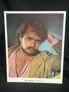 John Schneider MCA Records 8x10 Vintage Color Photo - Classic Headshot - Picture 1 of 3