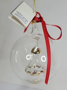 Italiano PARISE VETRO Esfera de Vidrio Pyrex Soplado con Campana Hecho a Mano Ornamentos de Navidad - Imagen 1 de 12