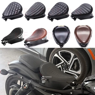 Asiento solo + resortes para Harley Sportster IRON Roadster XL 72 48 Bobber Chopper Foto 1 de 4