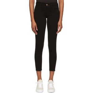 ๐ Frame Black Le Skinny de Jeanne Crop Jeans Denim Women's Jeans 29x29 - Picture 1 of 10