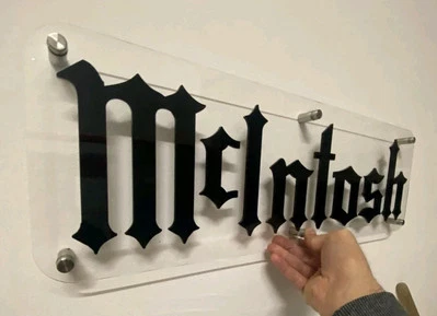 MCINTOSH Display Logo 60 X 20 cm  Hifi Amplificatore  No Accuphase Pioneer Naim - Immagine 1 di 4