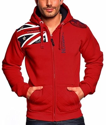 Географическая Норвегия толстовка с капюшоном Gatsby красный человек - Изображение 1 из 4