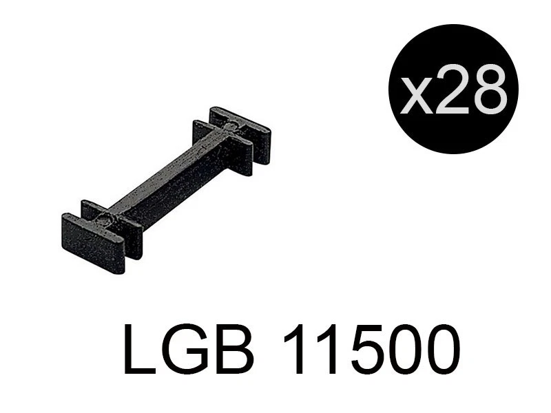 LGB x28 Clips de maintien de rails en plastique - échelle G 1/22,5 - LGB 11500
