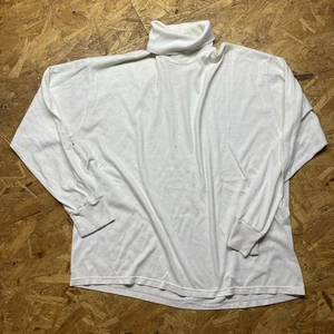 Vintage Hemd Herren Große 90er 80er Y2K Weiß Stehkragen Rollkragen Baumwolle c3 - Bild 1 von 3