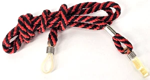 Cinghia da Collo Sport Occhiali da Sole Occhiali da Lettura Rosso/Nero Cordino Porta - Foto 1 di 1