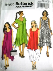 Butterick 5655 Dress Pants and Tunic Women's 18w-24w Sewing Pattern - Picture 1 of 2