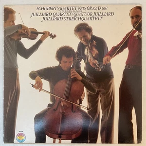 JUILLIARD QUARTET Schubert Quartet No. 15 Mint 1979 UK CBS 76908 LP - Picture 1 of 2