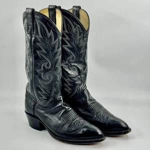 Botas de cuero negras DAN POST 16791 MILWAUKEE para hombre TALLA 7 EW excelente estado - Imagen 1 de 12