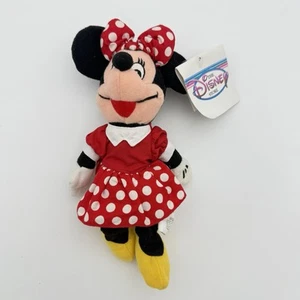 Minnie Mouse Mini Bean Bag NWT from the Disney Store 8" Plush Beanie Toy - Picture 1 of 10