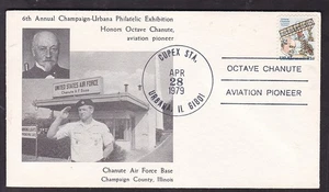CHANUTE AIR FORCE BASE HONORS OCTAVE CHANUTE,URBANA, IL. 1979 - Bild 1 von 1