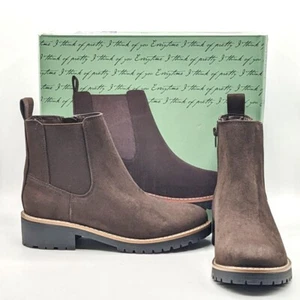 Bota Chelsea Kensie Girl “Kayla” Microfibra Gamuza Cremallera Lateral Suela (Marrón) NUEVA - Imagen 1 de 15
