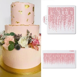 1x Glimmer Pattern Cake Stencil Cake Boder Template Baking Tool Decorating Mold - Picture 1 of 12