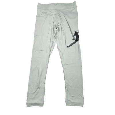 Sz Large Girls Nike Jordan Jumpman Grey Heather Tights 45B793 C87 - NWT - Image 1 of 4