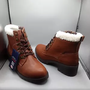 Khombu Langley Boots Women's 10M Brown Combat B747 - Picture 1 of 10