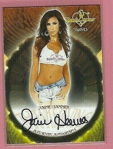                            2013 BENCHWARMER JAIME HAMMER AUTO CARD NR-MT