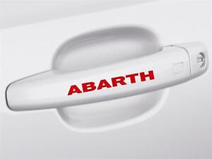 5 x FIAT Abarth Door Handle Decals Stickers Any Colour 
