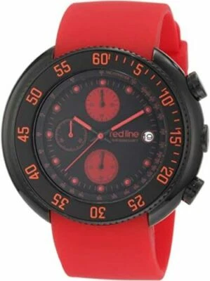 Reloj para hombre Red Line 50038-BB-01-RD cronógrafo fecha correa de silicona roja  Foto 1 de 2
