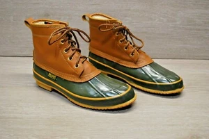 Sporto Duck Boots Tan/Olive SZ 8 Woman's - Picture 1 of 9