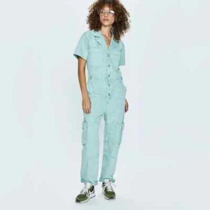 Neu ohne Etikett Pistola Grover Cargo-Overall Aloe schneegrün acid-gewaschen Taschen vorne XS - Bild 1 von 9