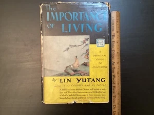 VTG 1938 The Importance Of Living Personal Guide To Enjoyment Lin Yutang HCDJ - Picture 1 of 21