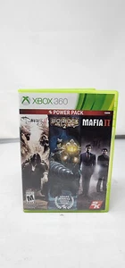 2K Power Pack: Mafia II, The Darkness II, BioShock 2 (Xbox 360) CIB - Tested - Picture 1 of 11