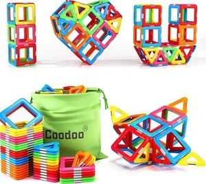 Coodoo Upgraded Magnetic Blocks Tough Tiles STEM Toys For 3+ Year Old Boys And - - Picture 1 of 6