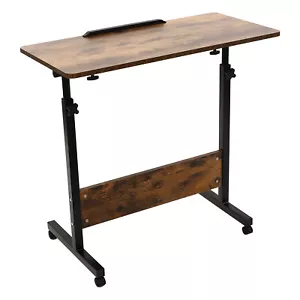 16??31?? Rolling Computer Stand with 4 wheels Height Adjustable Standing Desk - Picture 1 of 23