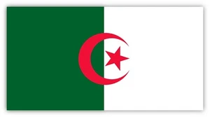 Algerien Flagge patriotisch Aufkleber Abziehbild Laptop Wand Auto LKW Schutzhelm Helm   - Bild 1 von 1