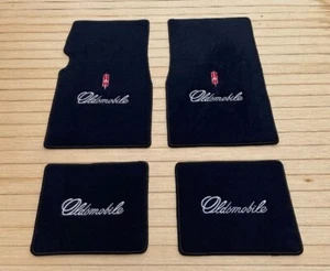 Fit For Oldsmobile Omega Coupe Sedan Floor mat carpet 4 pcs 1974-1979 Black - Foto 1 di 3