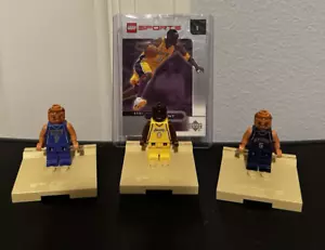 Lego SPORTS: Kobe Bryant #8 LA Lakers NBA Mini Figure w/ Card & Kidd/Kukoc - Picture 1 of 7