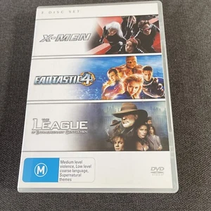 DVD: X-Men + Fantastic 4 + The League Of Extraordinary Gentleman - 3 x DVDs PAL - Picture 1 of 5
