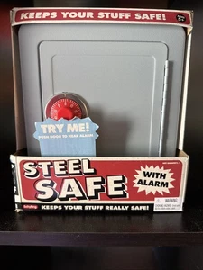 Vintage Schylling Steel Safe with Alarm Toy Metal Bank - New In Box - Picture 1 of 5