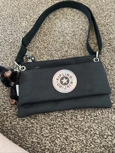Kipling Black Across Body Bag With Monkey - Picture 1 of 10