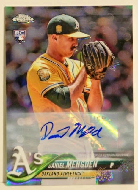 2018 Topps Chrome Update Daniel Mengden Refractor Auto RC HMT6 - Image 1 of 1