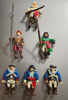 Mega Bloks Assassin's Creed Figures Ezio Boriga Soldier Guard Revolution 6 Total - Image 1 of 4