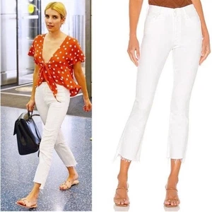 Zapatilla Mother Insider Crop Step Fray en Vidrio Blanca Talla 26 - Imagen 1 de 13