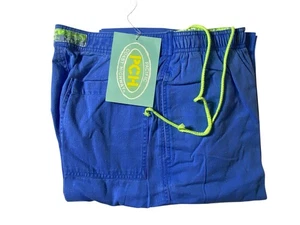 Pacific Coast Highway Pants Mens 32 Blue Elastic Waist Drawstring 100% Cotton - Picture 1 of 10