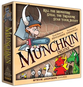 Steve Jackson Games , Munchkin: Deluxe , Board Game , Ages 14+ , 1-4 Players , 3 - Picture 1 of 5