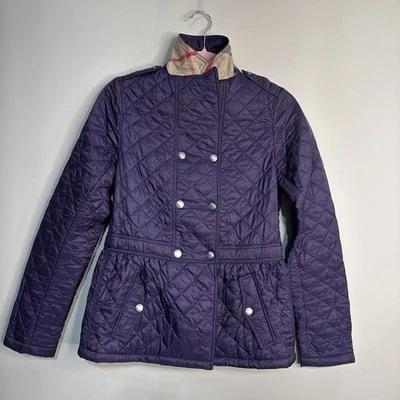 Chaqueta acolchada Burberry púrpura/violeta niños niña talla 14Y Foto 1 de 4