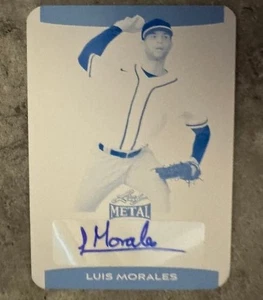 LUIS MORALES 2025 LEAF METAL PRINTING PLATE RC AUTO #1/1, A'S OF SACRAMENTO - Picture 1 of 2