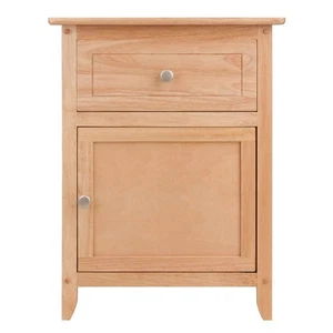 Winsome Nachttisch Akzenttisch Naturholz Schublade Schrank Aufbewahrung 18,9" Bx25" H - Bild 1 von 9