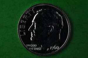 1960 SILVER Roosevelt Dime US GEM Proof Coin (90%SILVER) - Picture 1 of 1