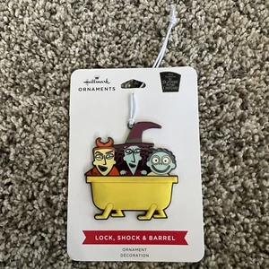 Hallmark 2022 Nightmare Before Christmas LOCK, SHOCK & BARREL Ornament ~ New - Picture 1 of 2