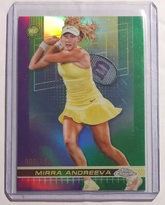 Mirra Andreeva 2024 Topps Chrome Tennis Purple Green Refractor #81 /150 Rookie - Bild 1 von 7