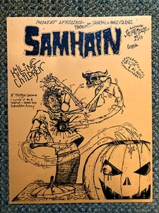 SAMHAIN flyer -reproduction made from ORIGINAL ARTWORK on WHITE - Danzig Misfits - Picture 1 of 2