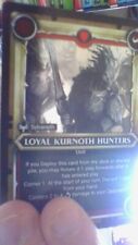 Warhammer Age Of Sigmar Champions Savagery TCG : Loyal Kurnoth Hunters Alt Art