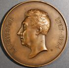 1934 MARQUIS de LAFAYETTE 100ème Anniversaire Mort MÉDAILLE BRONZE 60mm 86g A1777