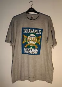 Indianapolis 00's Vintage Single Stitch Mens Grey XXL T Shirt - Picture 1 of 7
