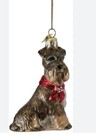 Quality Glass SCHNAUZER III Blown Glass Dog Breed Christmas Ornament